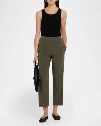 Vince Grace Pintuck Cropped Trousers | Thumbnail 2 Vince Grace Pintuck Cropped Trousers | Thumbnail 2