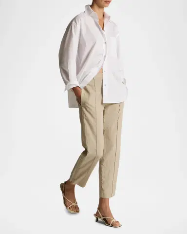 Vince Grace Pintuck Cropped Trousers | Thumbnail 2 Vince Grace Pintuck Cropped Trousers | Thumbnail 2
