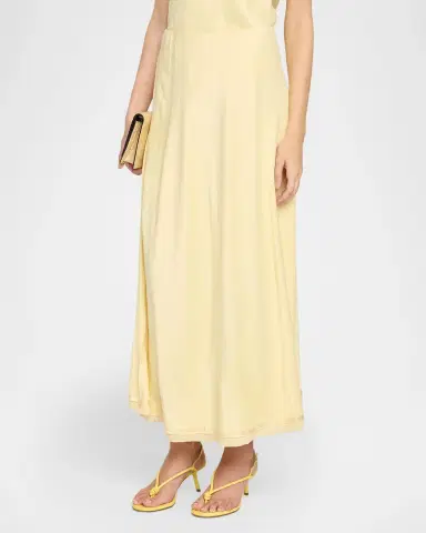Vince Pleated Midi Skirt | Thumbnail 4 Vince Pleated Midi Skirt | Thumbnail 4