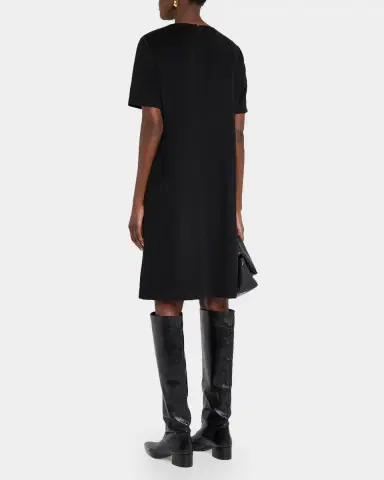 Lafayette 148 New York Pleated Camel Hair Shift Dress | Thumbnail 3 Lafayette 148 New York Pleated Camel Hair Shift Dress | Thumbnail 3
