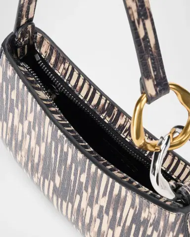 Staud Ollie Printed Embossed Leather Shoulder Bag | Thumbnail 3 Staud Ollie Printed Embossed Leather Shoulder Bag | Thumbnail 3