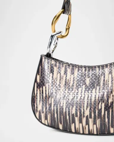 Staud Ollie Printed Embossed Leather Shoulder Bag | Thumbnail 4 Staud Ollie Printed Embossed Leather Shoulder Bag | Thumbnail 4