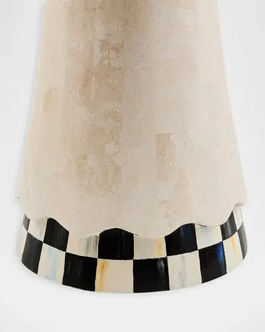 MacKenzie-Childs Courtly Check Scalloped Accent Table | Thumbnail 3 MacKenzie-Childs Courtly Check Scalloped Accent Table | Thumbnail 3