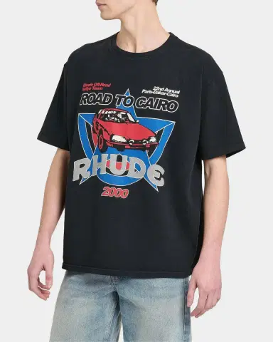 Rhude Men's Road To Cairo Graphic T-Shirt | Thumbnail 4 Rhude Men's Road To Cairo Graphic T-Shirt | Thumbnail 4