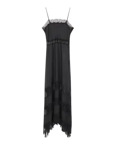 Ulla Johnson Coco Lace-Trimmed Silk Dress | Thumbnail 1 Ulla Johnson Coco Lace-Trimmed Silk Dress | Thumbnail 1