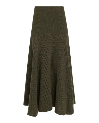 Ulla Johnson Lucia Wool Open Knit Midi Skirt | Thumbnail 2 Ulla Johnson Lucia Wool Open Knit Midi Skirt | Thumbnail 2