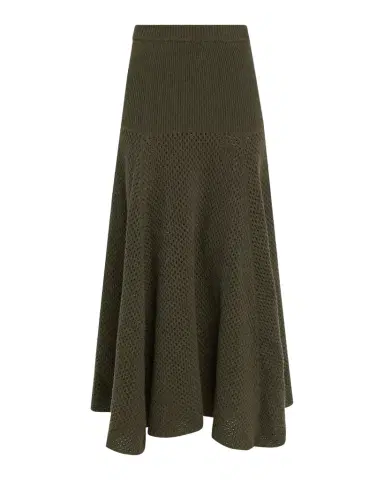 Ulla Johnson Lucia Wool Open Knit Midi Skirt | Thumbnail 1 Ulla Johnson Lucia Wool Open Knit Midi Skirt | Thumbnail 1