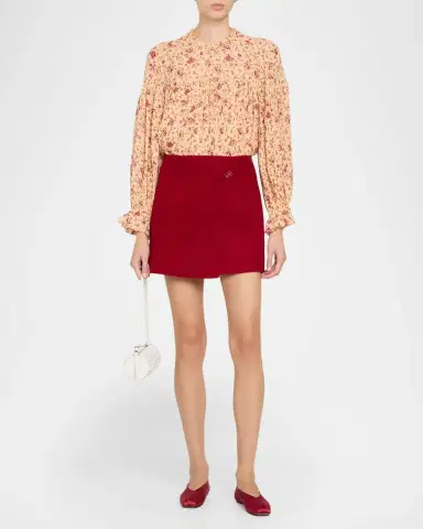 Ulla Johnson Leyla Wool Mini Skirt | Thumbnail 2 Ulla Johnson Leyla Wool Mini Skirt | Thumbnail 2