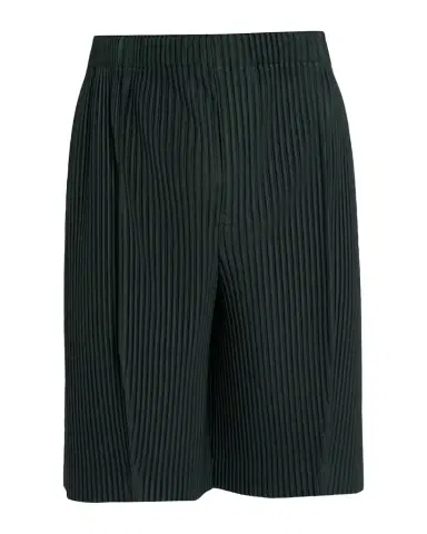 Homme Plissé Issey Miyake Men's Lace Grid Pleated Shorts | Thumbnail 1 Homme Plissé Issey Miyake Men's Lace Grid Pleated Shorts | Thumbnail 1