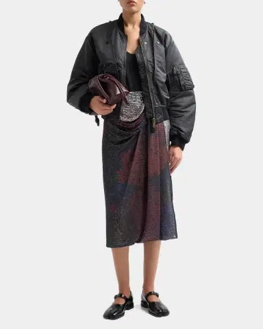 MM6 MAISON MARGIELA Reversible Bomber Jacket | Thumbnail 2 MM6 MAISON MARGIELA Reversible Bomber Jacket | Thumbnail 2
