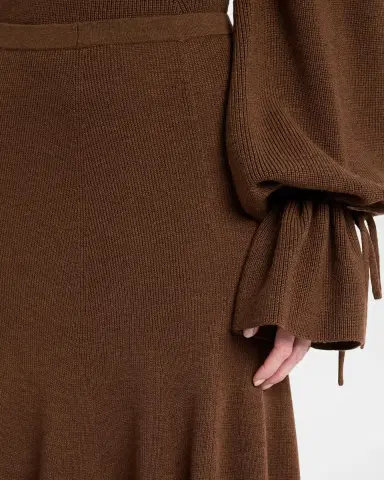 Ulla Johnson Azaria Pleated Merino Wool Midi Skirt | Thumbnail 5 Ulla Johnson Azaria Pleated Merino Wool Midi Skirt | Thumbnail 5