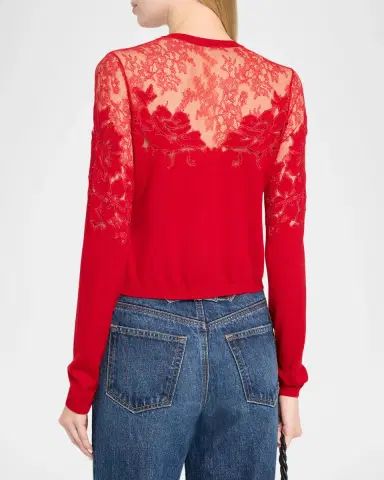 Ulla Johnson Talia Lace Wool Cardigan | Thumbnail 3 Ulla Johnson Talia Lace Wool Cardigan | Thumbnail 3