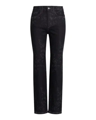 Favorite Daughter The Valentina Floral High-Rise Straight-Leg Jeans | Thumbnail 1 Favorite Daughter The Valentina Floral High-Rise Straight-Leg Jeans | Thumbnail 1