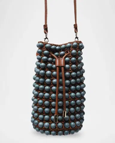 Farm Rio Beaded Macrame Bucket Bag | Thumbnail 2 Farm Rio Beaded Macrame Bucket Bag | Thumbnail 2