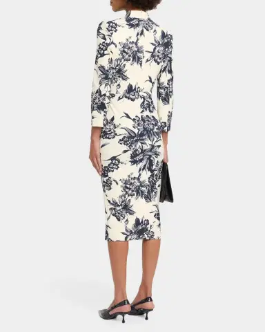 Chiara Boni La Petite Robe Demei Floral Pencil Midi Dress | Thumbnail 3 Chiara Boni La Petite Robe Demei Floral Pencil Midi Dress | Thumbnail 3