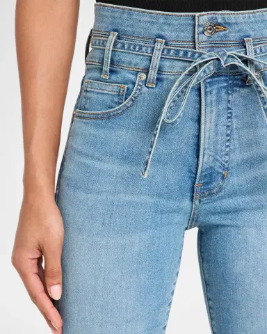 Veronica Beard Beverly Belted High-Rise Flare Jeans | Thumbnail 5 Veronica Beard Beverly Belted High-Rise Flare Jeans | Thumbnail 5