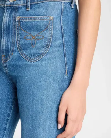 Veronica Beard Grant Western Wide-Leg Jeans | Thumbnail 5 Veronica Beard Grant Western Wide-Leg Jeans | Thumbnail 5