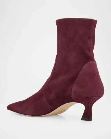 Stuart Weitzman 50mm Vinnie Stretch Suede Booties | Thumbnail 4 Stuart Weitzman 50mm Vinnie Stretch Suede Booties | Thumbnail 4