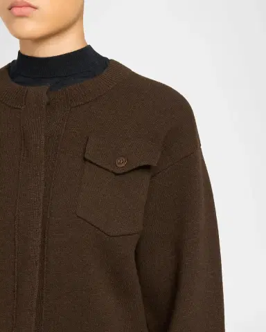 Vince Flap Pocket Wool-Blend Sweater Jacket | Thumbnail 5 Vince Flap Pocket Wool-Blend Sweater Jacket | Thumbnail 5