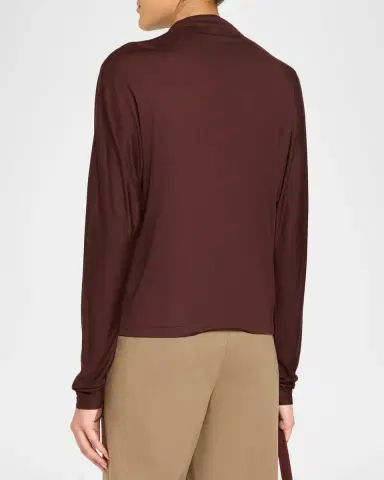 Vince Draped Funnel-Neck Dolman-Sleeve Top | Thumbnail 3 Vince Draped Funnel-Neck Dolman-Sleeve Top | Thumbnail 3