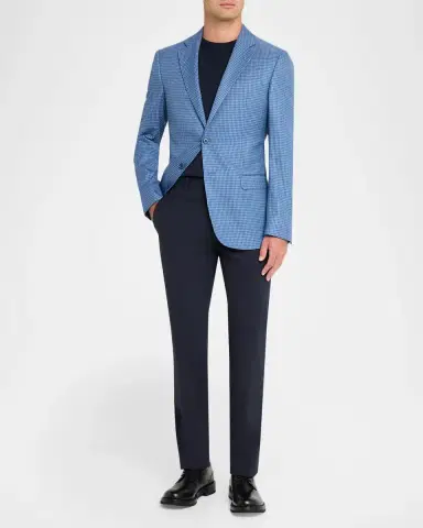 Emporio Armani Men's G Line Slim Houndstooth Single-Breasted Sport Coat | Thumbnail 2 Emporio Armani Men's G Line Slim Houndstooth Single-Breasted Sport Coat | Thumbnail 2