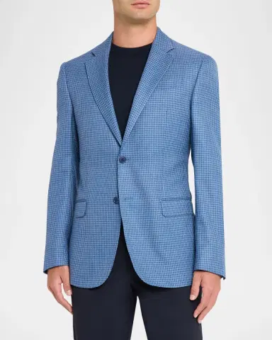 Emporio Armani Men's G Line Slim Houndstooth Single-Breasted Sport Coat | Thumbnail 4 Emporio Armani Men's G Line Slim Houndstooth Single-Breasted Sport Coat | Thumbnail 4