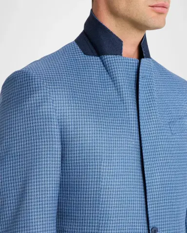 Emporio Armani Men's G Line Slim Houndstooth Single-Breasted Sport Coat | Thumbnail 7 Emporio Armani Men's G Line Slim Houndstooth Single-Breasted Sport Coat | Thumbnail 7