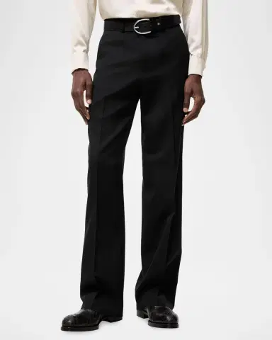 Burberry Men's Irvine Wool Relaxed Fit Trousers | Thumbnail 2 Burberry Men's Irvine Wool Relaxed Fit Trousers | Thumbnail 2