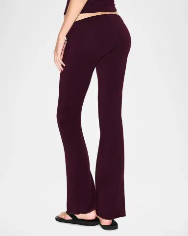 Skims Cotton Jersey Foldover Flare-Leg Pants | Thumbnail 3 Skims Cotton Jersey Foldover Flare-Leg Pants | Thumbnail 3