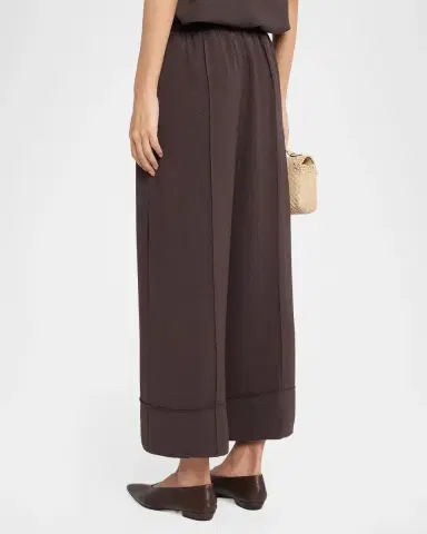 Theory Crop Pintuck Wide-Leg Pants | Thumbnail 3 Theory Crop Pintuck Wide-Leg Pants | Thumbnail 3