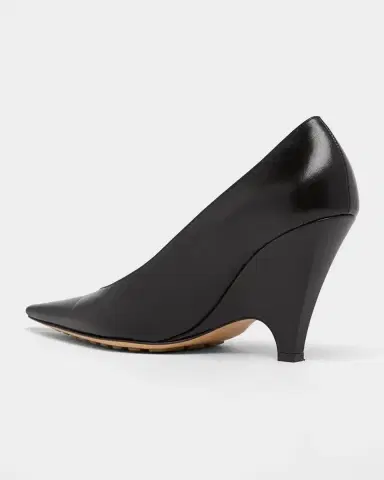 Bottega Veneta Scaletta 90MM Leather Wedge Pumps | Thumbnail 4 Bottega Veneta Scaletta 90MM Leather Wedge Pumps | Thumbnail 4