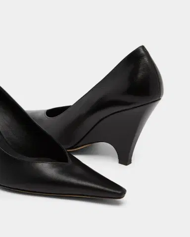 Bottega Veneta Scaletta 90MM Leather Wedge Pumps | Thumbnail 5 Bottega Veneta Scaletta 90MM Leather Wedge Pumps | Thumbnail 5