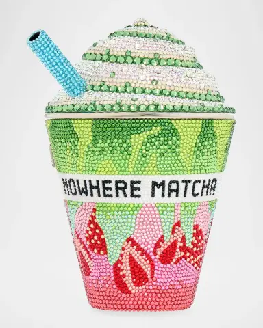 Judith Leiber Couture Matcha Frozen Drink Crystal Clutch Bag | Thumbnail 2 Judith Leiber Couture Matcha Frozen Drink Crystal Clutch Bag | Thumbnail 2