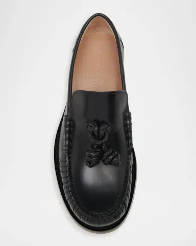 Bottega Veneta Ugo Coaxial Knot Leather Loafers | Thumbnail 4 Bottega Veneta Ugo Coaxial Knot Leather Loafers | Thumbnail 4