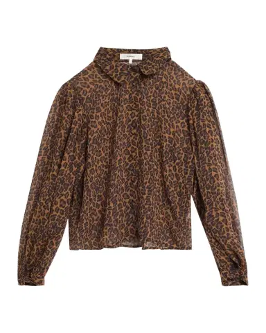 Frame The Silk Prairie Leopard Blouse | Thumbnail 1 Frame The Silk Prairie Leopard Blouse | Thumbnail 1