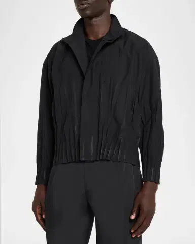 Issey Miyake Men's Waft Stand Collar Jacket | Thumbnail 4 Issey Miyake Men's Waft Stand Collar Jacket | Thumbnail 4