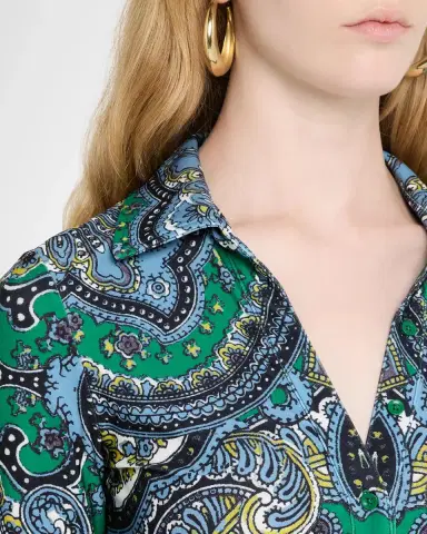 Alice + Olivia Freya Fitted Mini Shirtdress | Thumbnail 5 Alice + Olivia Freya Fitted Mini Shirtdress | Thumbnail 5