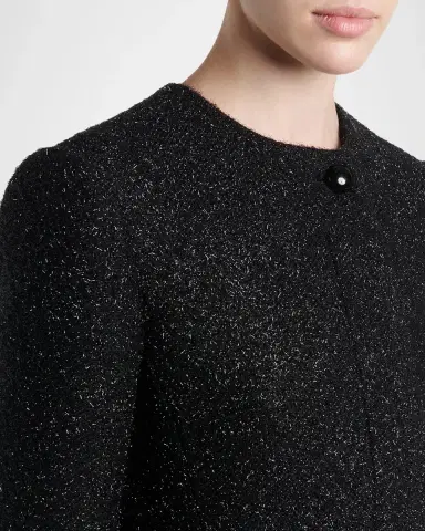 Alexander McQueen Metallic Tweed Single-Breasted Long Coat | Thumbnail 5 Alexander McQueen Metallic Tweed Single-Breasted Long Coat | Thumbnail 5