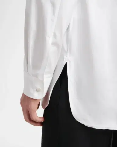 Jil Sander Men's Organic Cotton Point Collar Sport Shirt | Thumbnail 5 Jil Sander Men's Organic Cotton Point Collar Sport Shirt | Thumbnail 5