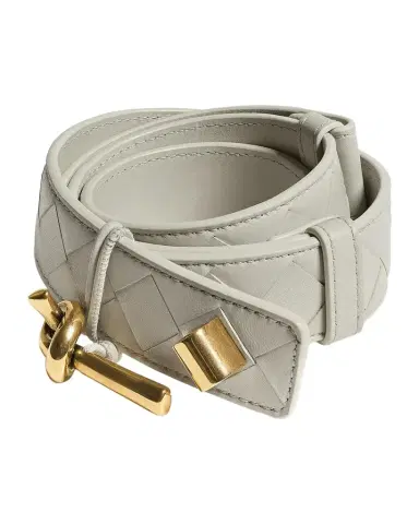 Bottega Veneta Knot-Buckle Intrecciato Leather Belt | Thumbnail 1 Bottega Veneta Knot-Buckle Intrecciato Leather Belt | Thumbnail 1