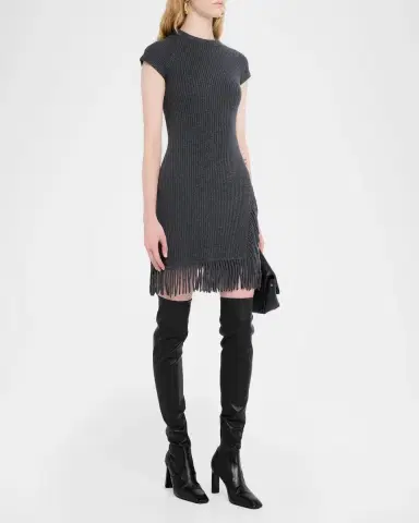 Simkhai Margot Knit Fringe Mini Dress | Thumbnail 4 Simkhai Margot Knit Fringe Mini Dress | Thumbnail 4