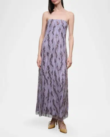 Staud Cassie Embellished Strapless Maxi Dress | Thumbnail 2 Staud Cassie Embellished Strapless Maxi Dress | Thumbnail 2