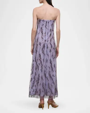 Staud Cassie Embellished Strapless Maxi Dress | Thumbnail 3 Staud Cassie Embellished Strapless Maxi Dress | Thumbnail 3