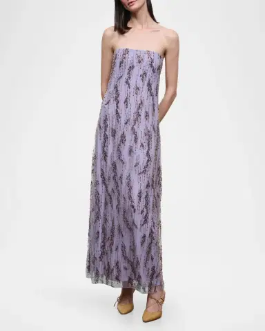 Staud Cassie Embellished Strapless Maxi Dress | Thumbnail 4 Staud Cassie Embellished Strapless Maxi Dress | Thumbnail 4