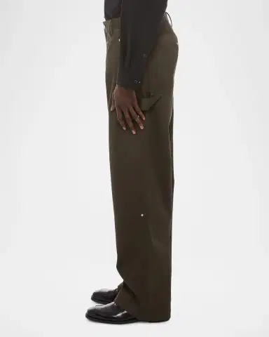 Helmut Lang Men's Wide-Leg Denim Carpenter Pants | Thumbnail 6 Helmut Lang Men's Wide-Leg Denim Carpenter Pants | Thumbnail 6