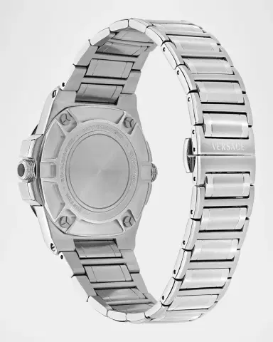 Versace Men's Greca Reaction GMT Stainless Steel Bracelet Watch, 44mm | Thumbnail 2 Versace Men's Greca Reaction GMT Stainless Steel Bracelet Watch, 44mm | Thumbnail 2