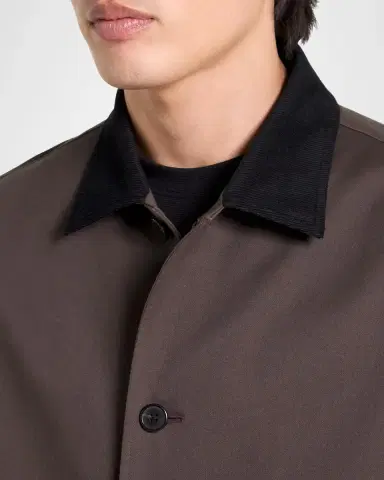 Theory Corduroy-Collar Cotton Twill Jacket | Thumbnail 5 Theory Corduroy-Collar Cotton Twill Jacket | Thumbnail 5