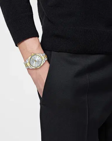 Versace Men's Millenyium Automatic Two-Tone Bracelet Watch, 40mm | Thumbnail 2 Versace Men's Millenyium Automatic Two-Tone Bracelet Watch, 40mm | Thumbnail 2