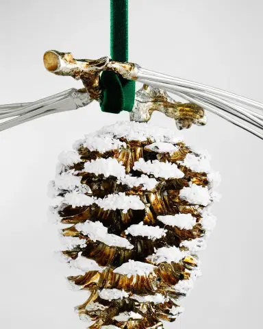 Michael Aram Pine Cone Snowy Christmas Ornament | Thumbnail 3 Michael Aram Pine Cone Snowy Christmas Ornament | Thumbnail 3