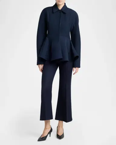 Stella McCartney Dolman-Sleeve Wool Peplum Jacket | Thumbnail 2 Stella McCartney Dolman-Sleeve Wool Peplum Jacket | Thumbnail 2